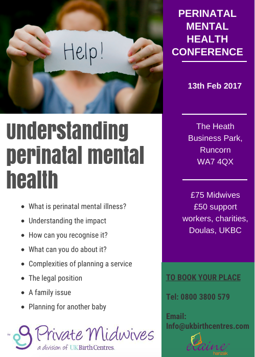 Perinatal Mental Health Conference for midwives in Runcorn ‹ Elaine Hanzak